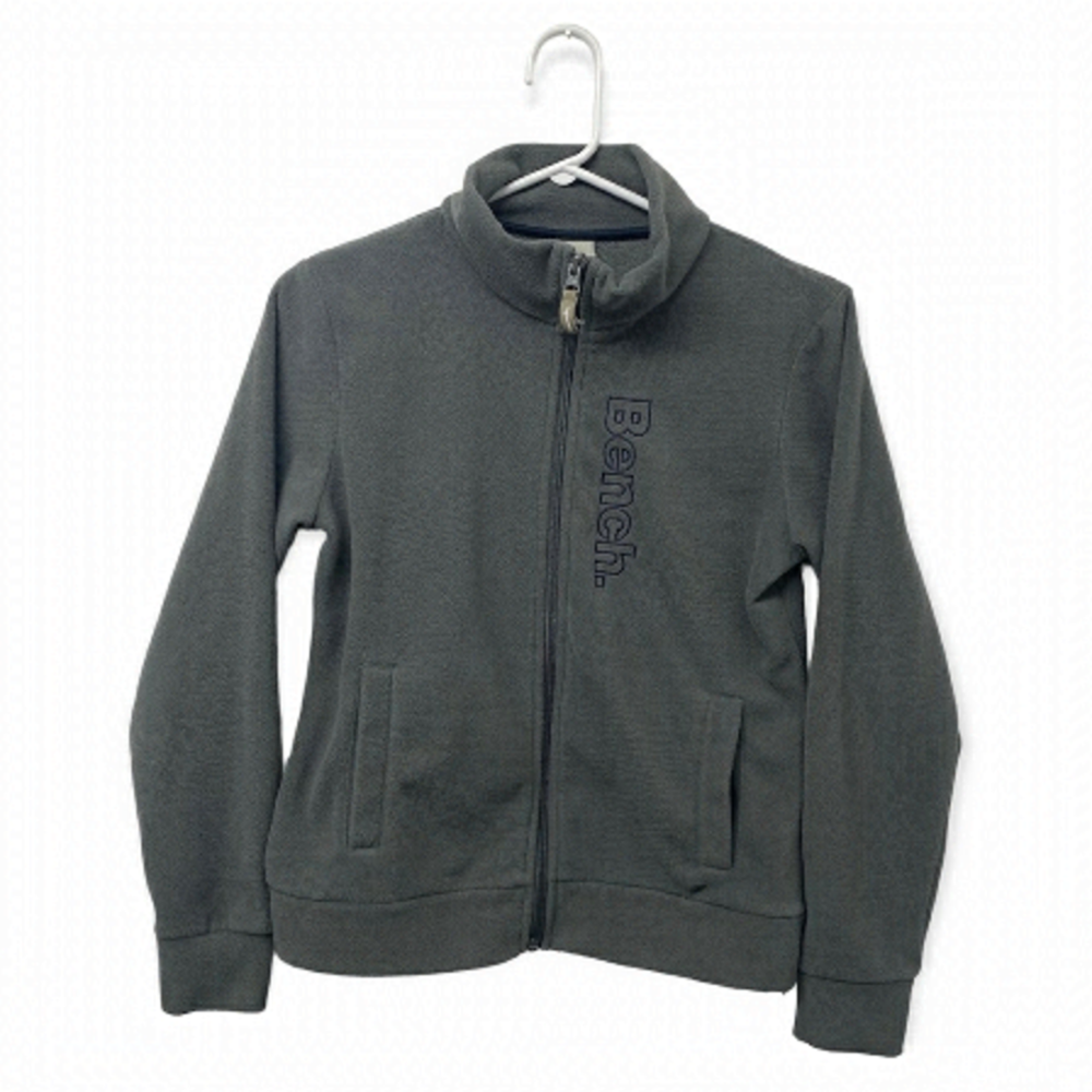 Bench Kids Gray Fleece Zipper Sweater Vest Size 11/12